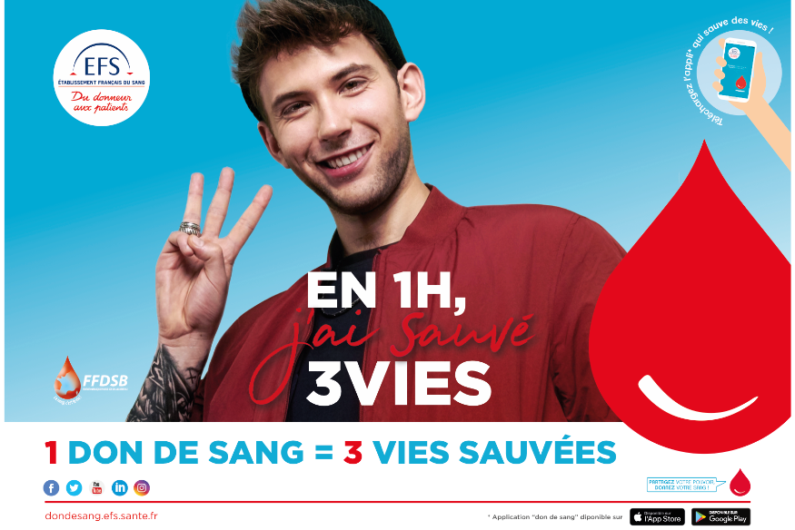 L'EFS se mobilise pour le don du sang - Du 3 Novembre au 5 Décembre 2025